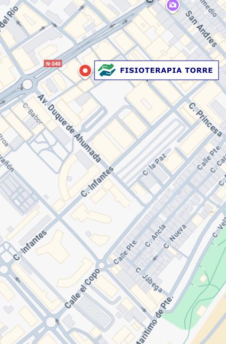mapa clinica fisioterapia torre del mar