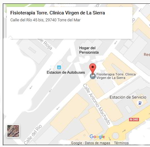 mapa clinica fisioterapia torre del mar